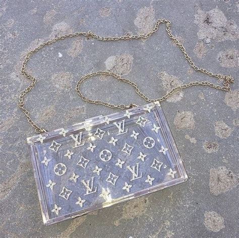 louis vuitton clear purses|louis vuitton plexiglass bag.